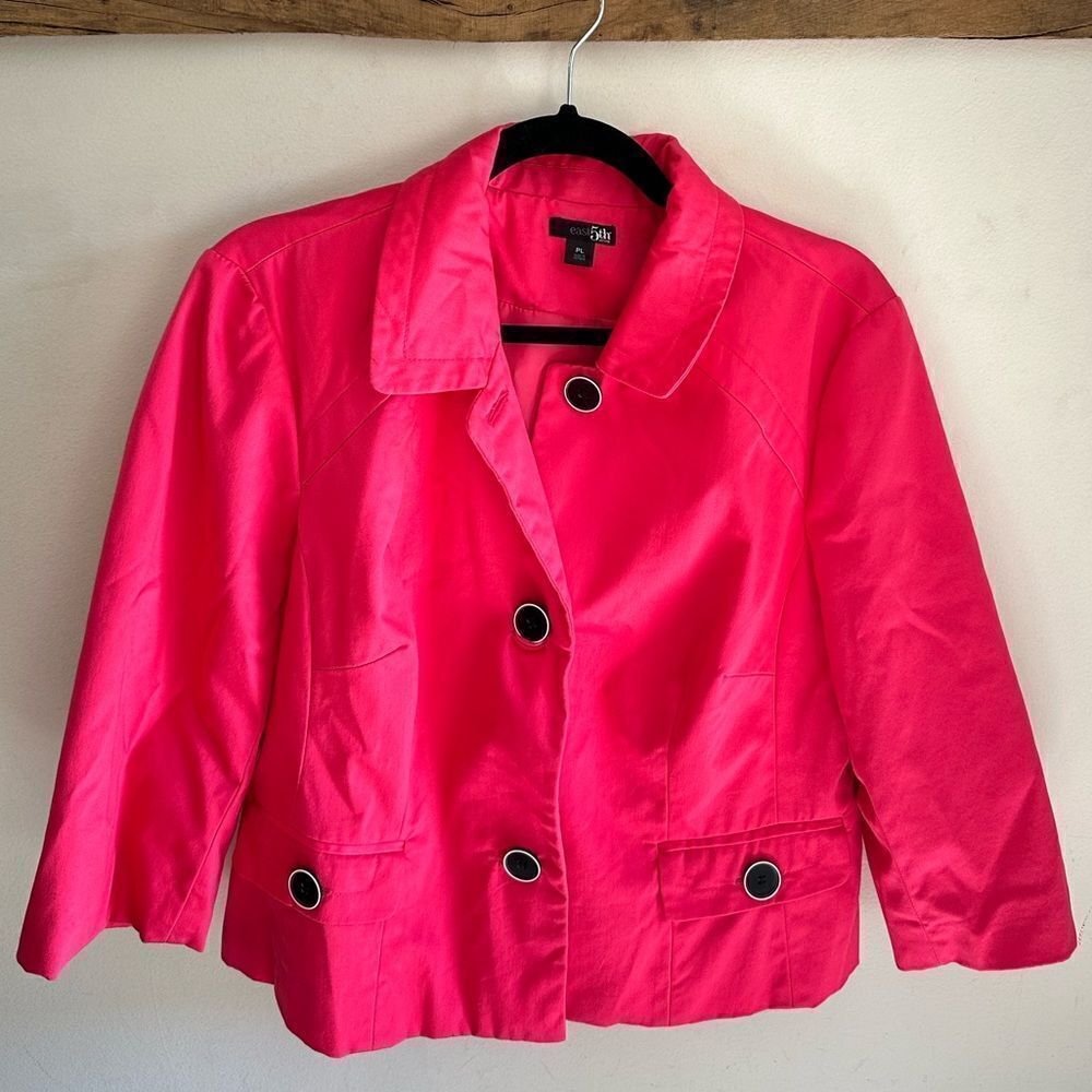 PETITE | East 5th Hot Pink Short Blazer Woman’s size Large Petite